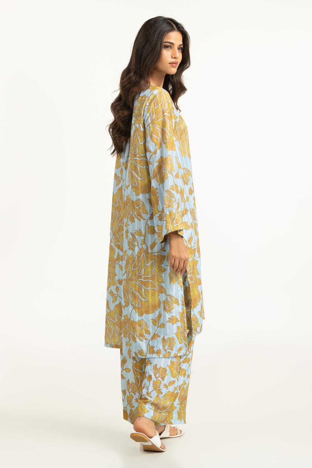 Textured Dobby Printed Co-Ord Set