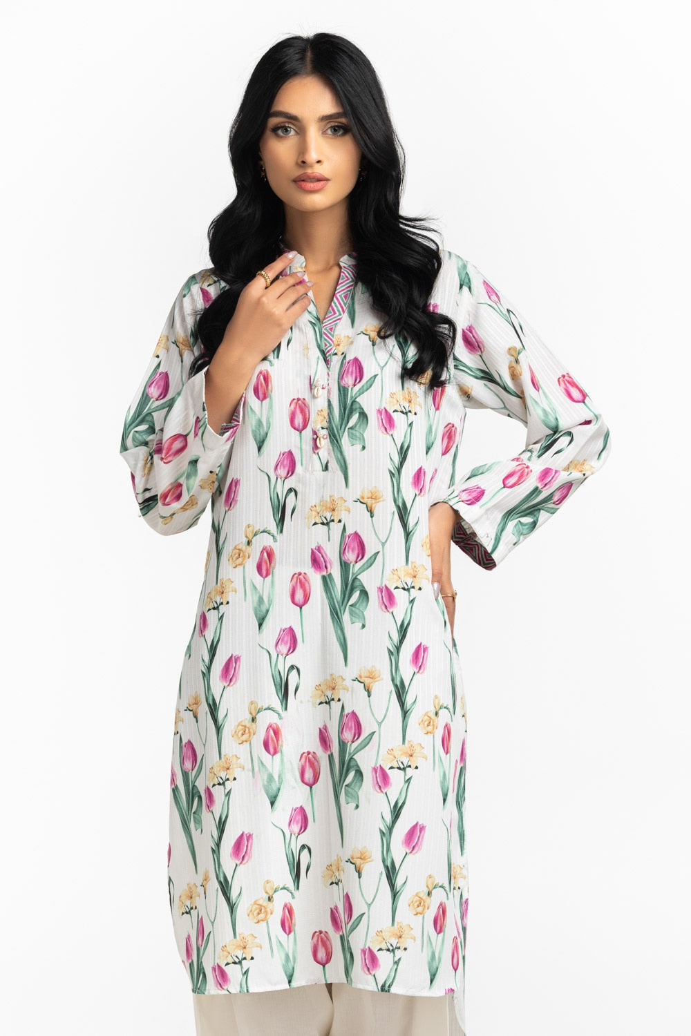 Textured Dobby Printed Shirt