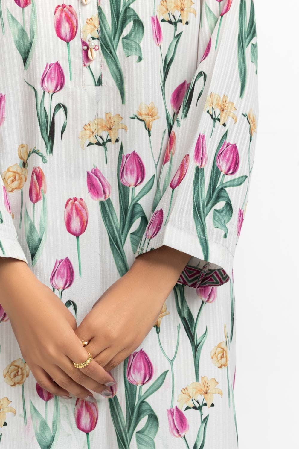 Textured Dobby Printed Shirt