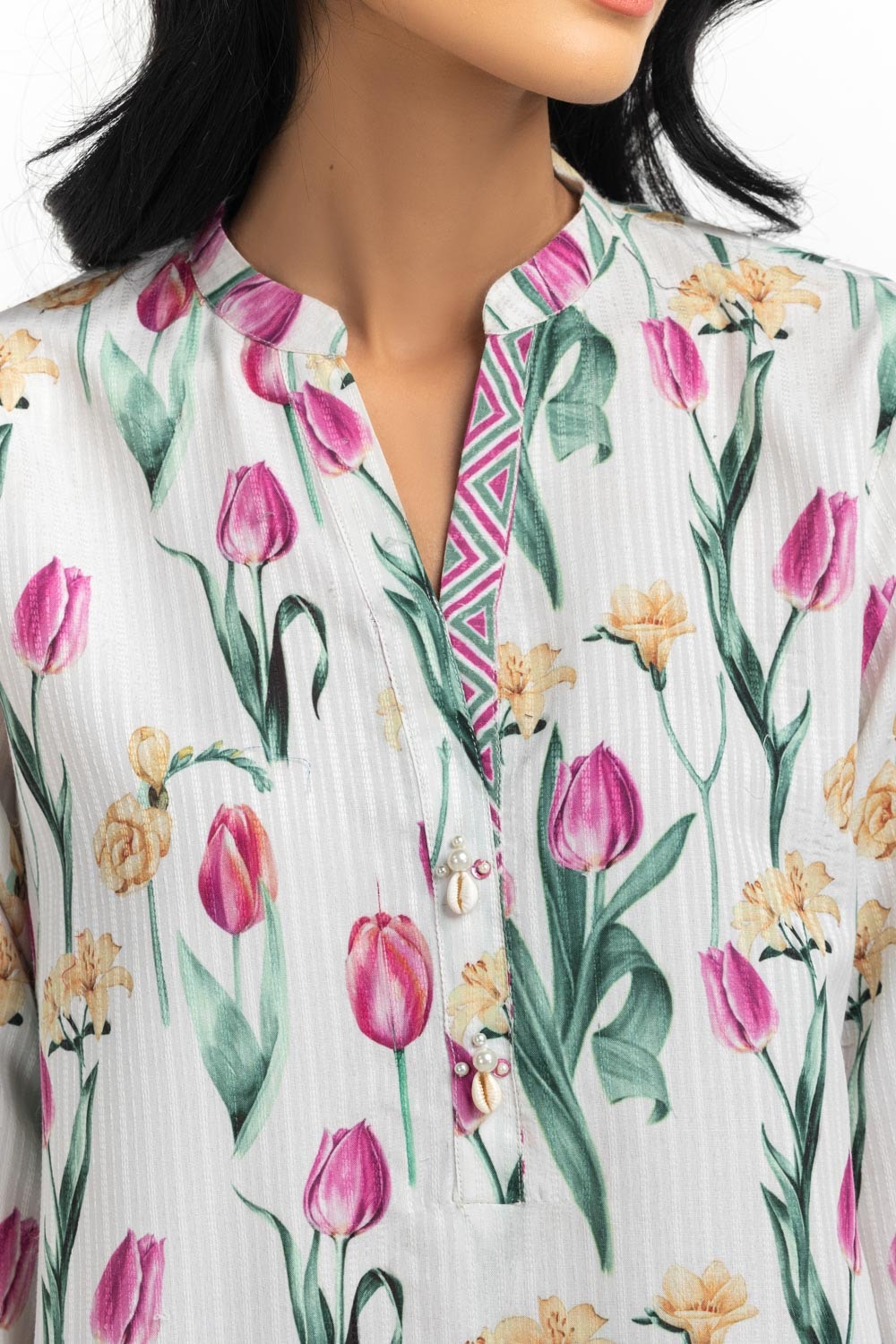 Textured Dobby Printed Shirt
