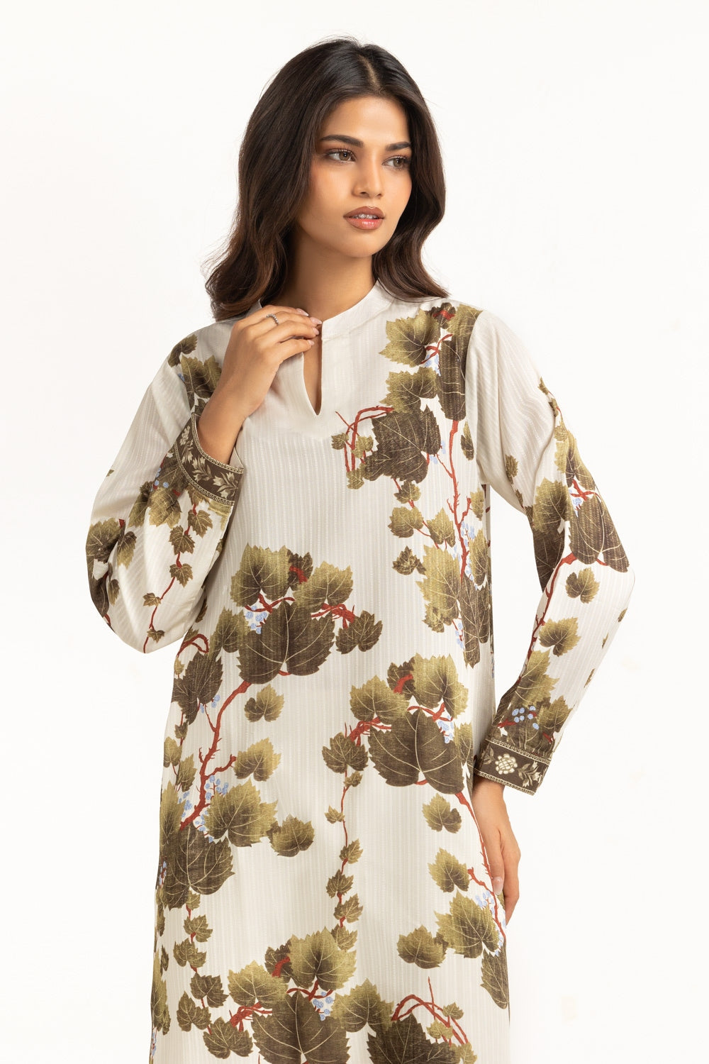 Textured Dobby Printed Shirt