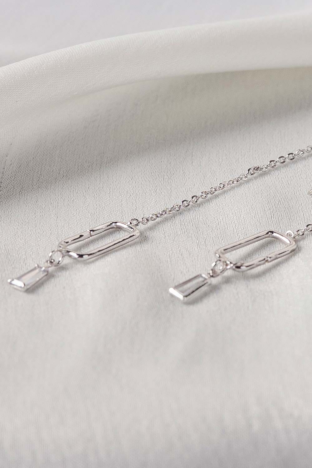 Threader Earrings Silver