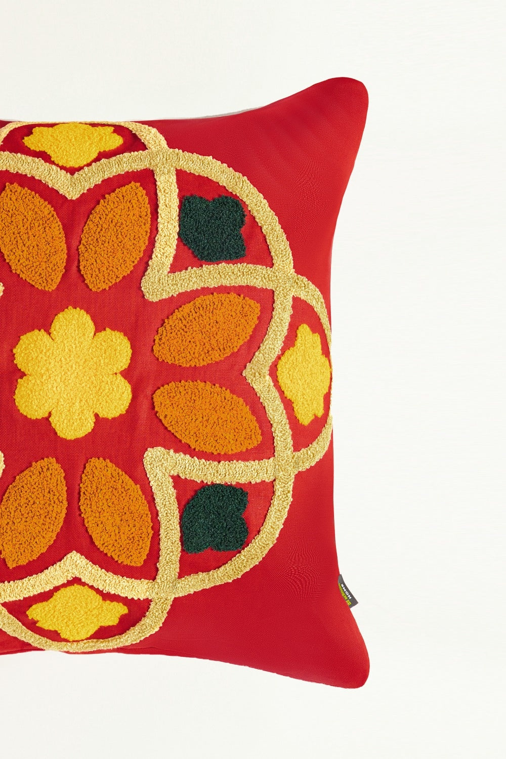 Tiles 2 Terry Embroidered Cushion Cover