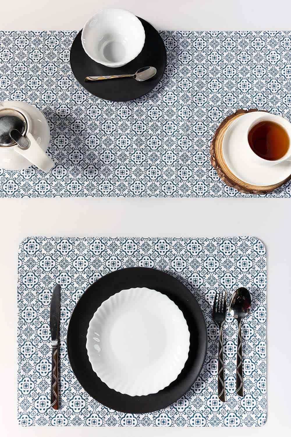 Aw23-Tiles Placemat And Runner Set