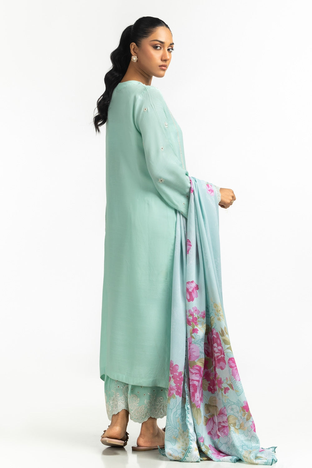 Tissue Silk Printed Dupatta