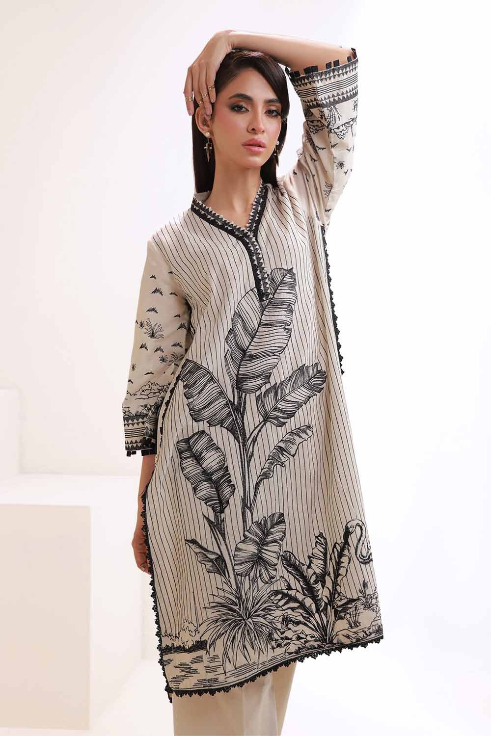 2 Piece Unstitched Embroidered Lawn Suit