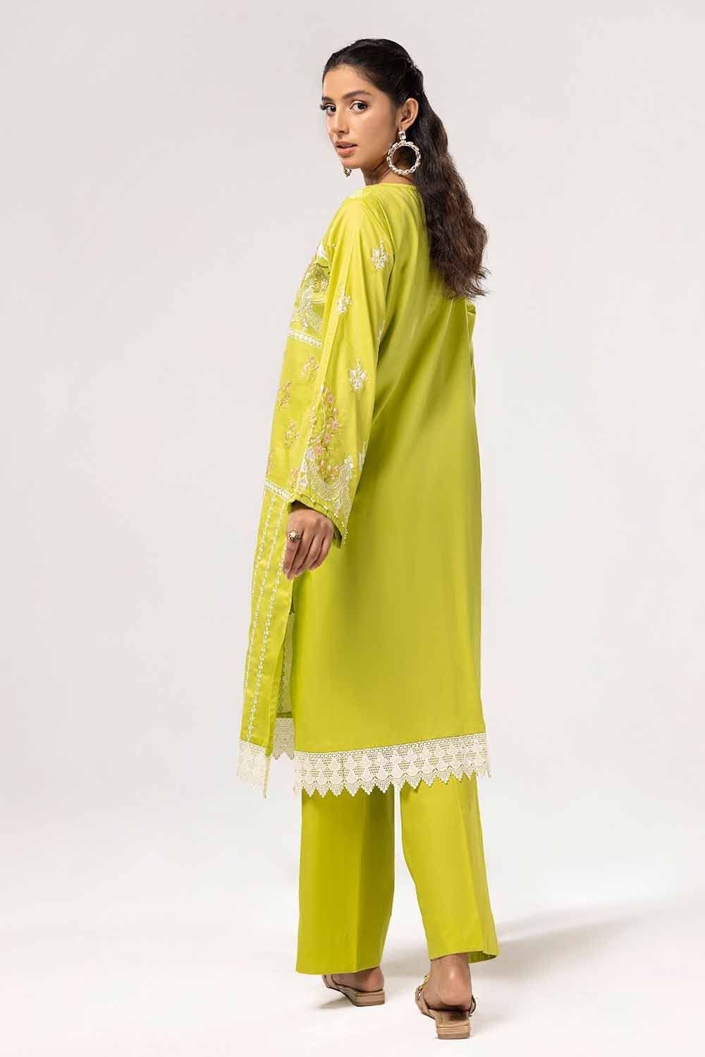 2 Piece Unstitched Embroidered Lawn Suit