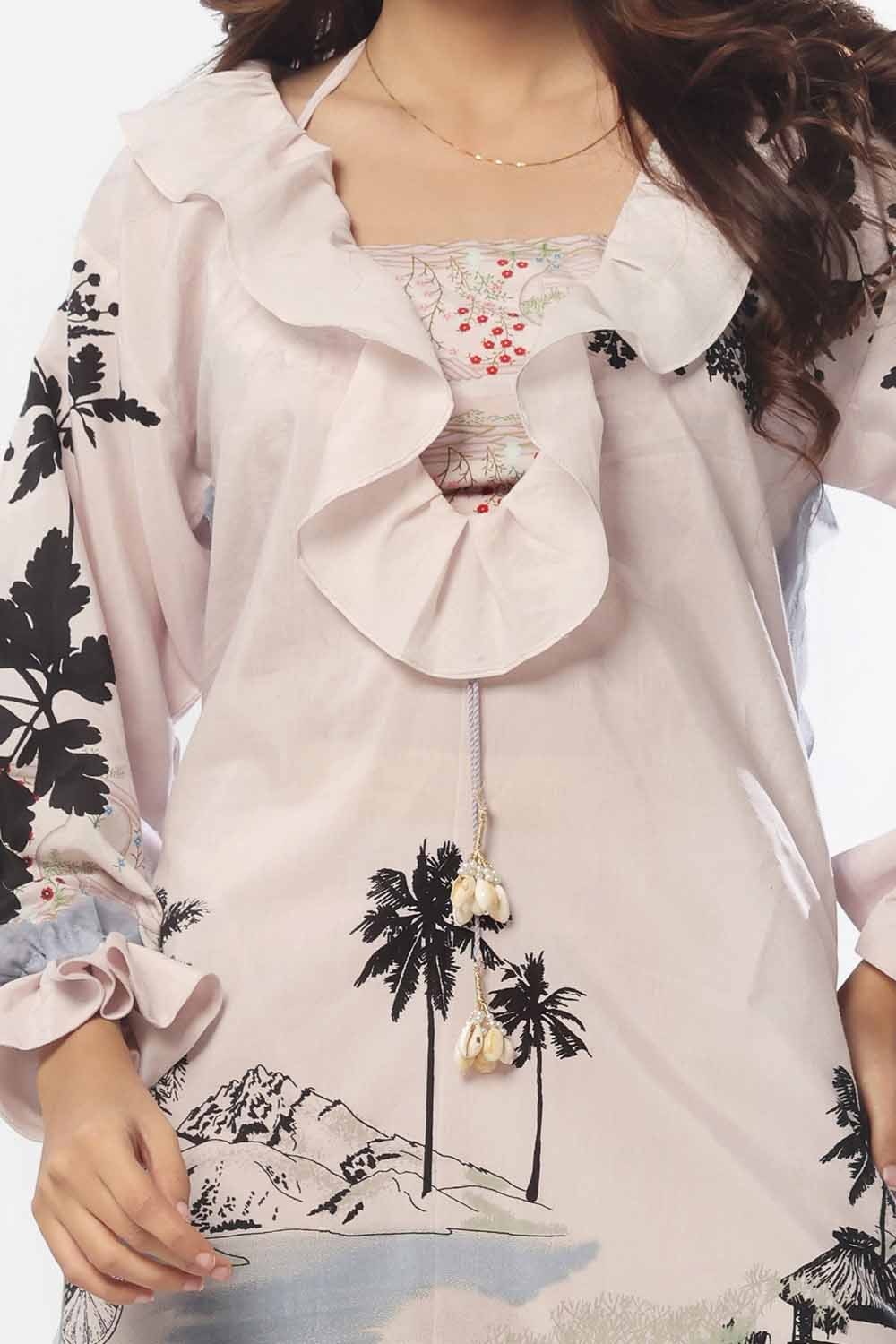 2 Piece Unstitched Printed Jacquard Suit