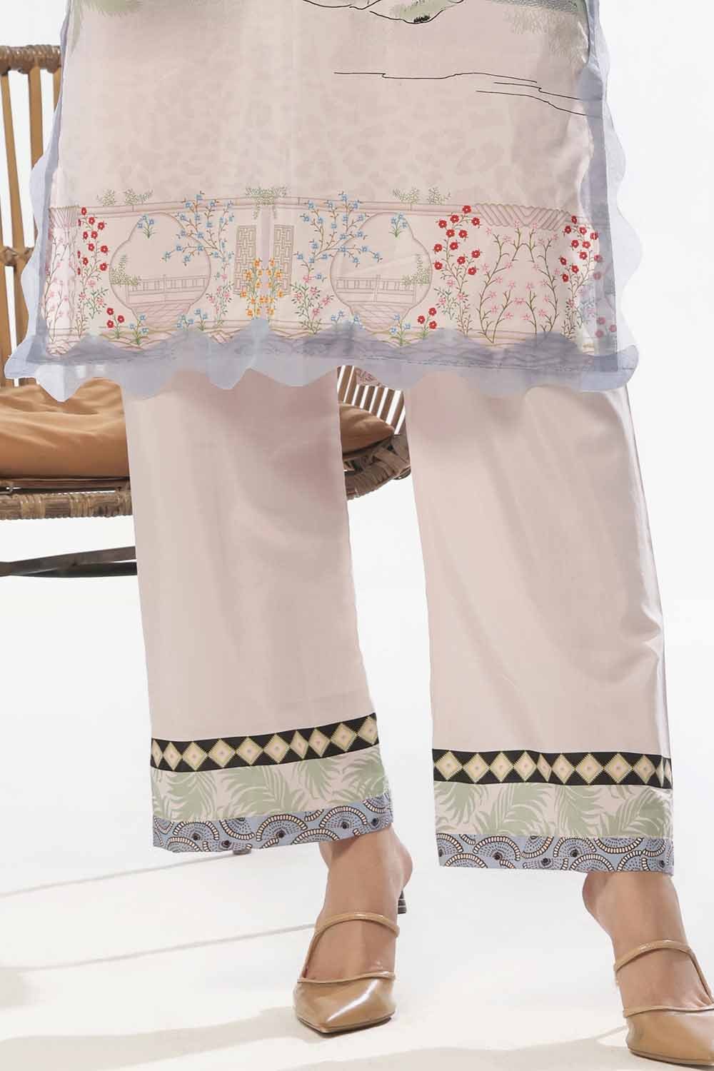 2 Piece Unstitched Printed Jacquard Suit