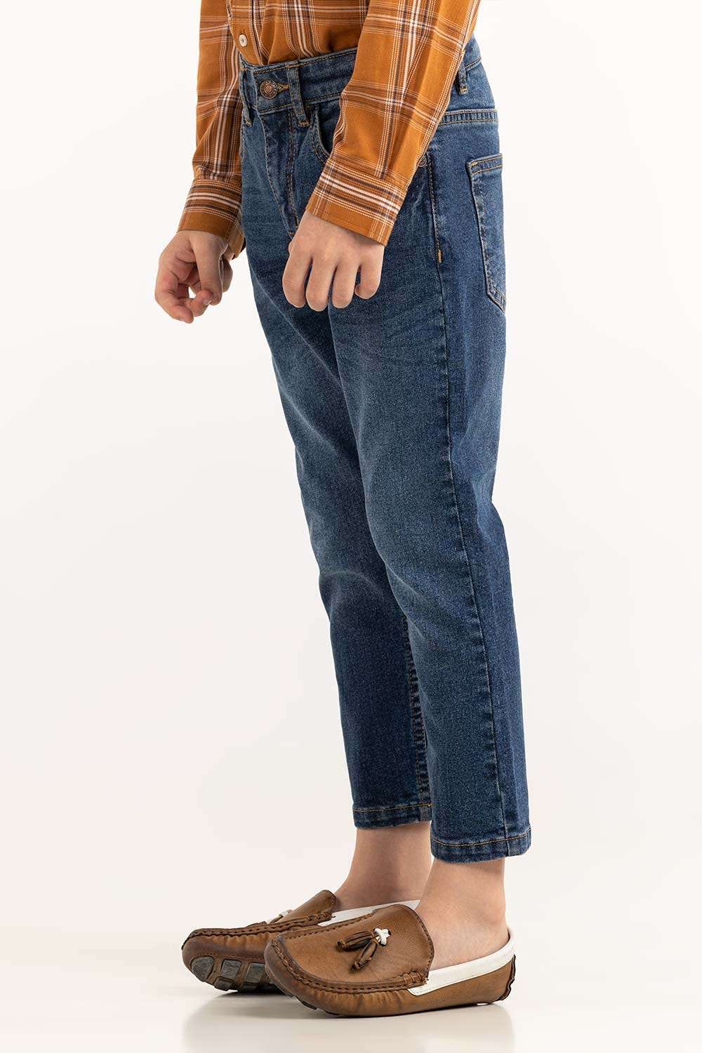 Toddler Boy Dark Blue Jeans
