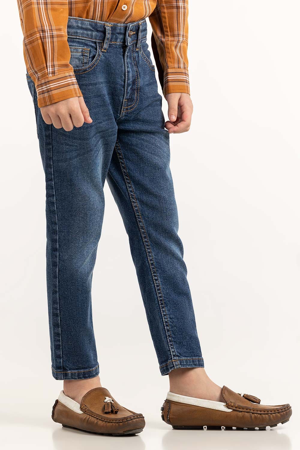 Toddler Boy Dark Blue Jeans