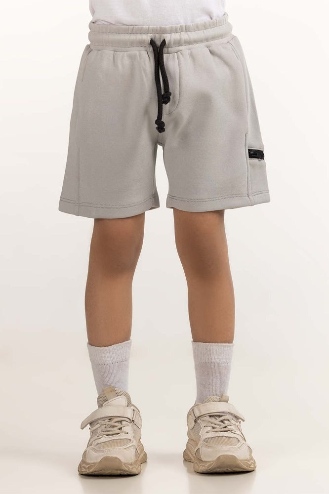 Toddler Boy Grey Basic Short