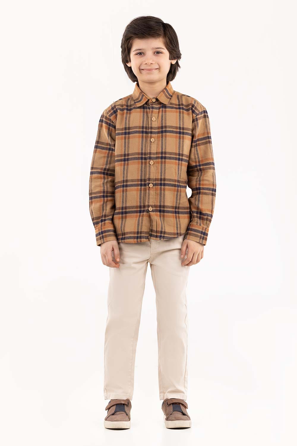 Toddler Boy Khaki Casual Shirt 224