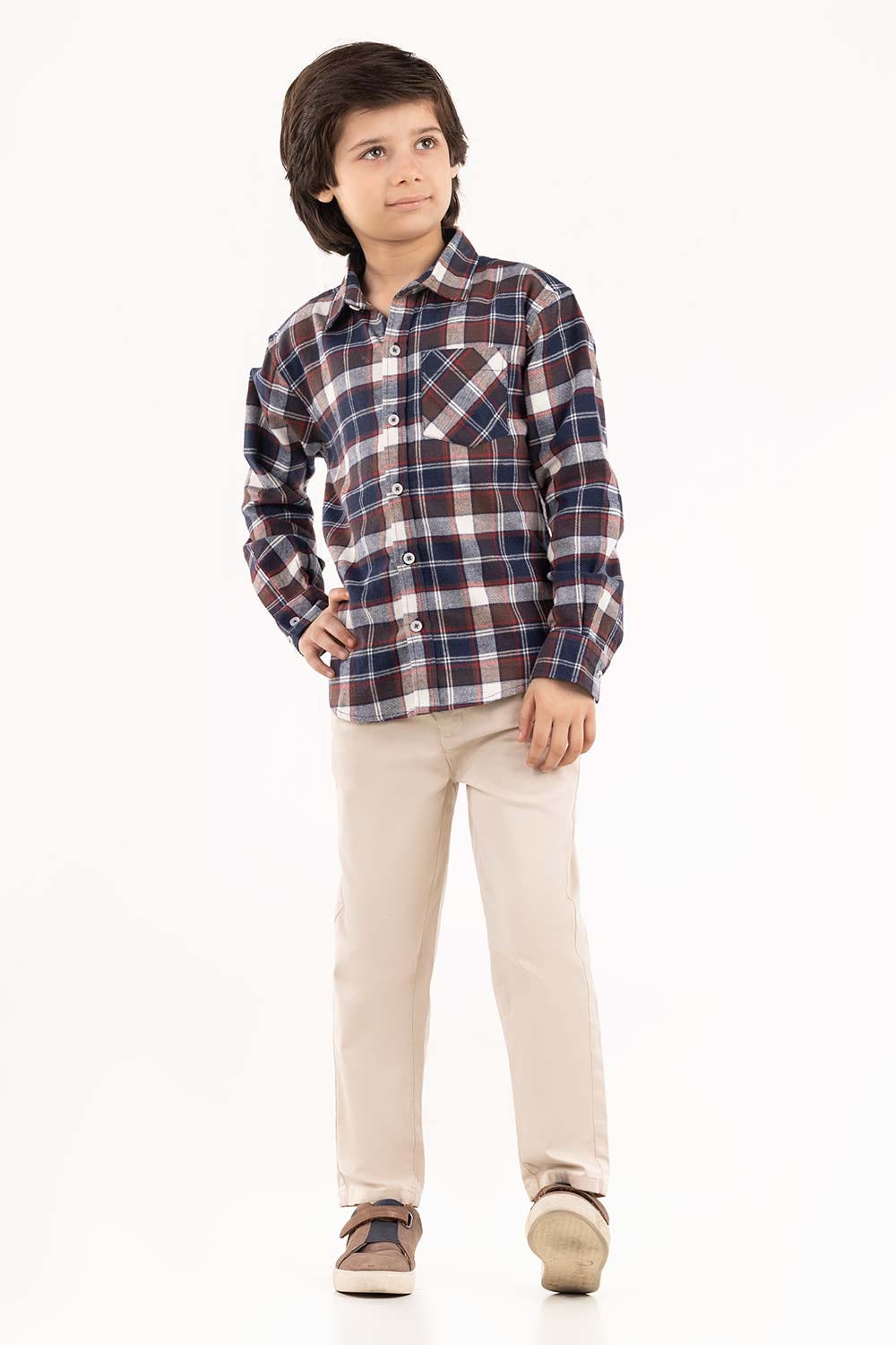 Toddler Boy Navy Casual Shirt