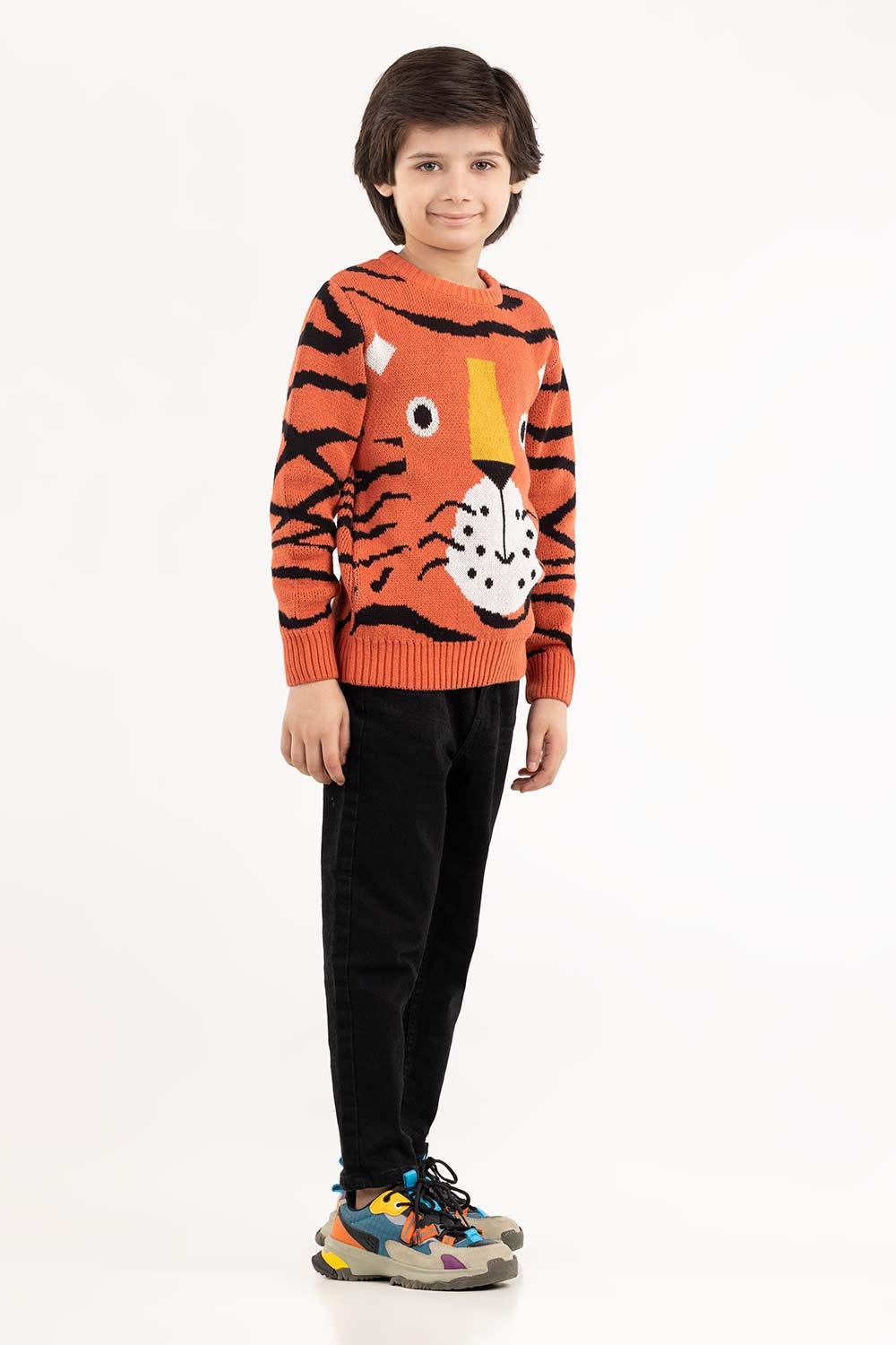 Toddler Boy Rust Sweater