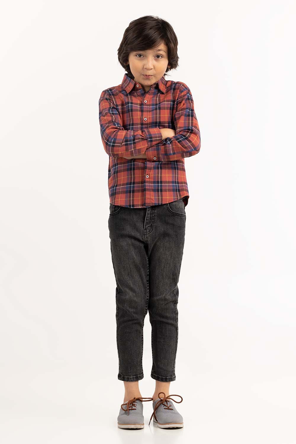Toddler Boy Salmon Casual Shirt