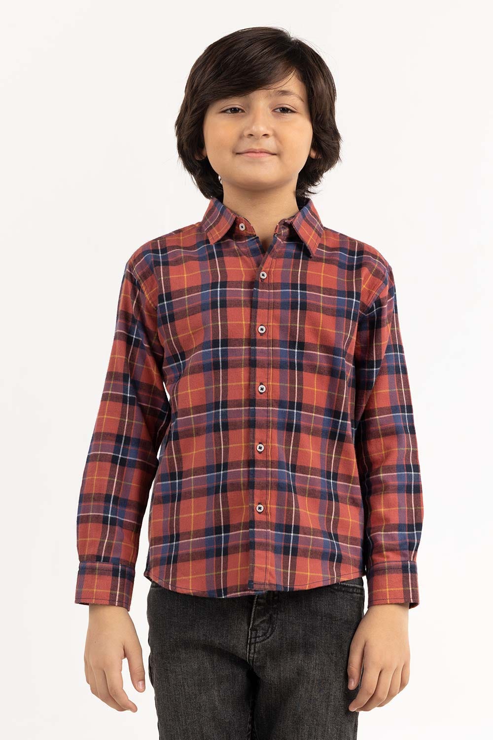 Toddler Boy Salmon Casual Shirt