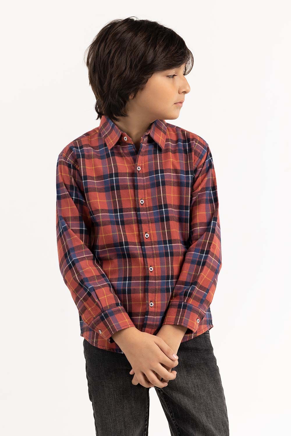 Toddler Boy Salmon Casual Shirt