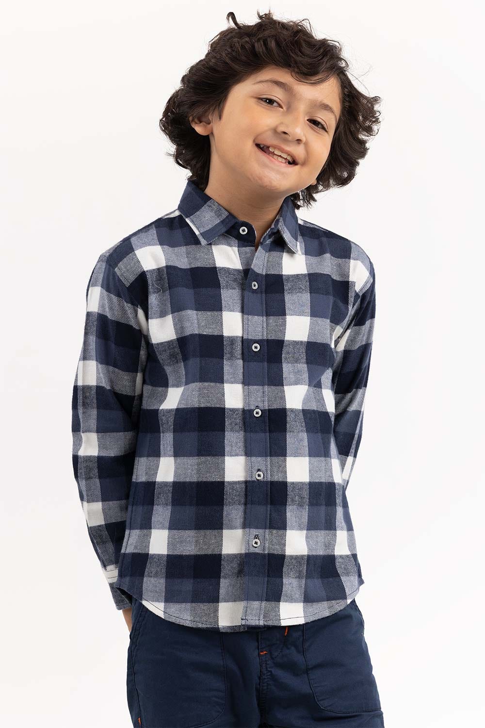 Toddler Boy Blue Casual Shirt