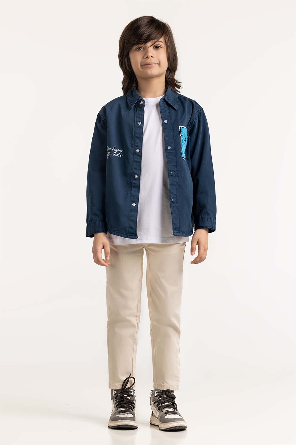Toddler Boy Blue Casual Shirt