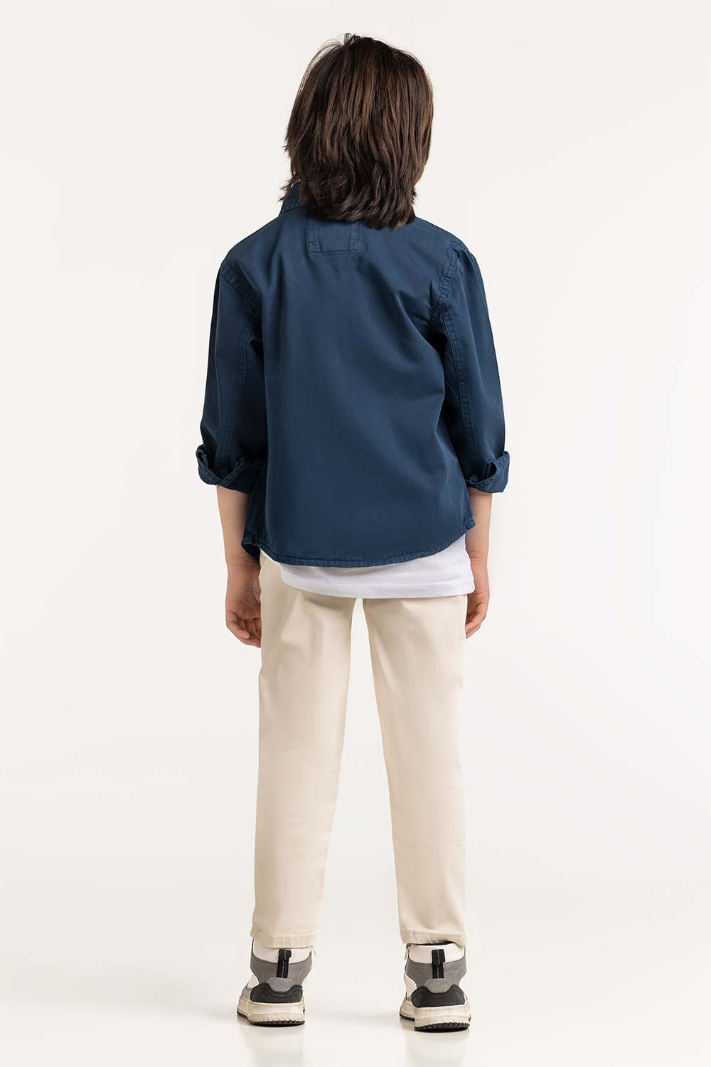 Toddler Boy Blue Casual Shirt
