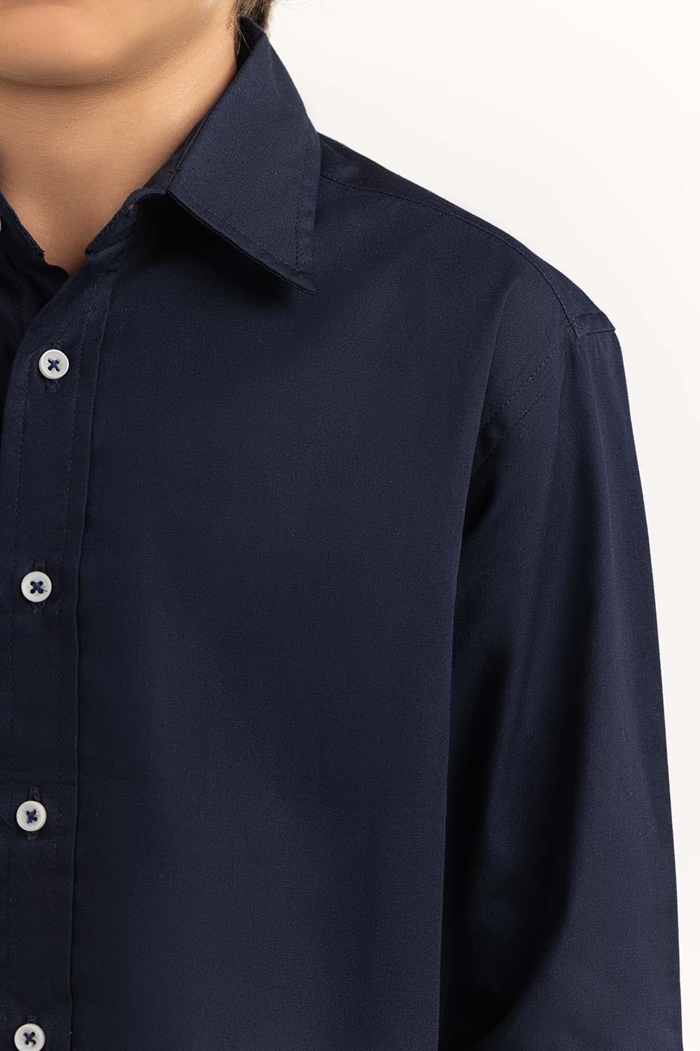 Toddler Boy Navy Casual Shirt