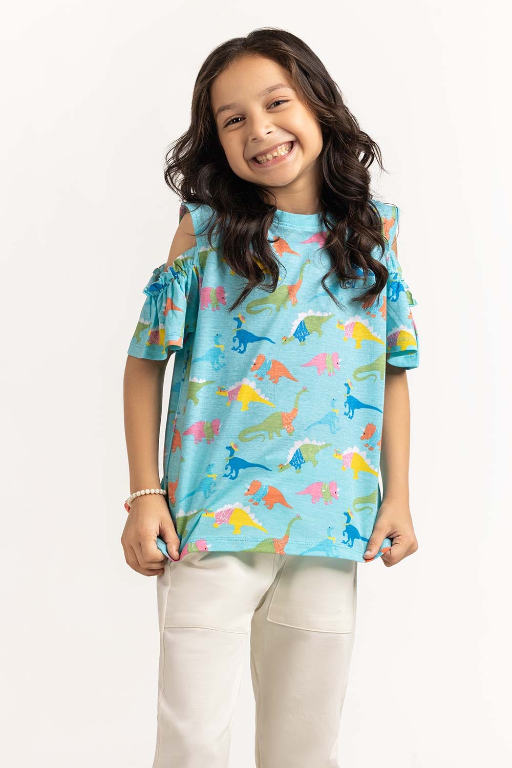 Toddler Girl Aqua Sash