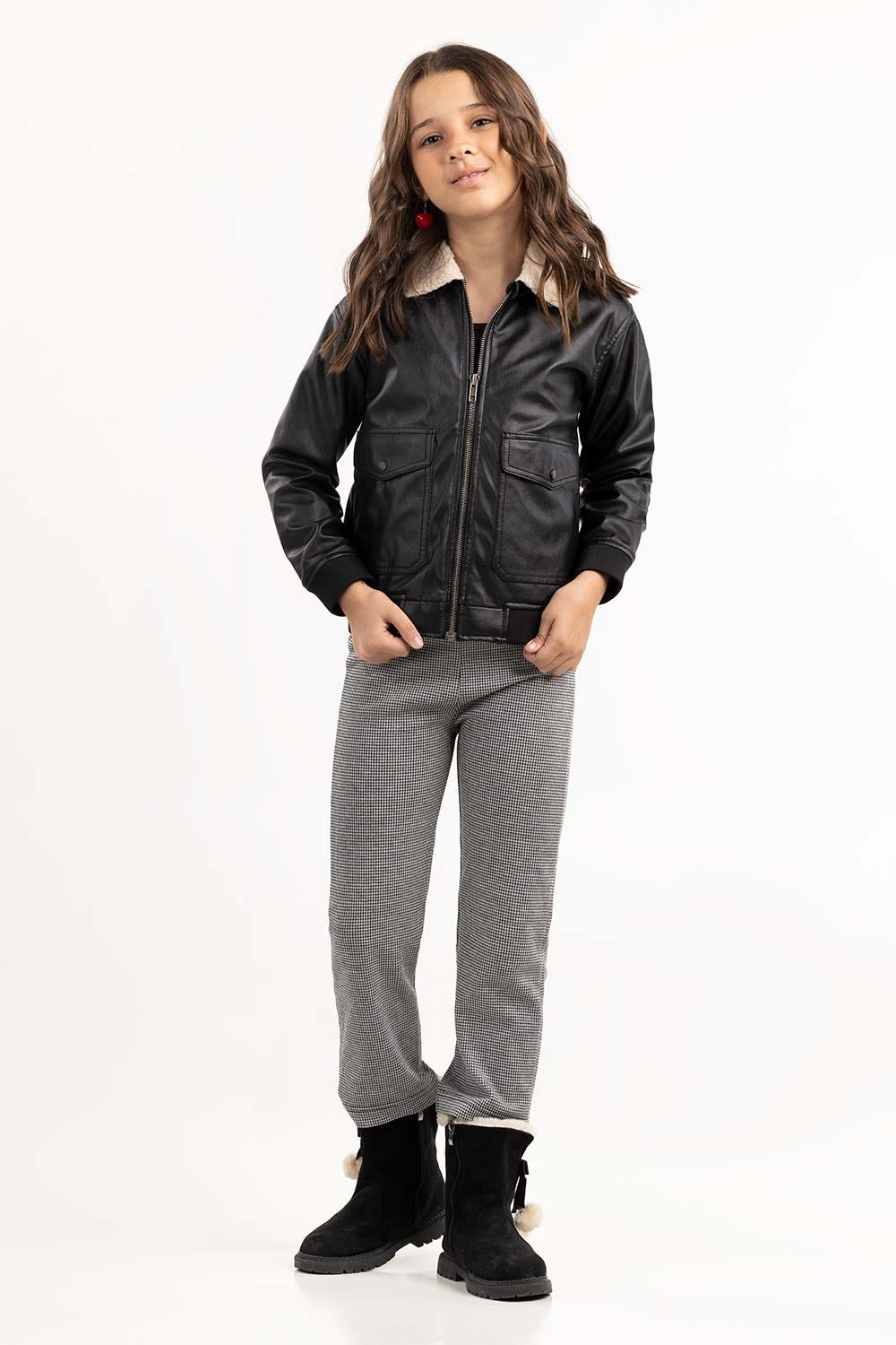 Toddler Girl Black And White Trouser