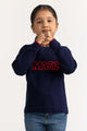 Toddler Girl Blue Basic Sweater