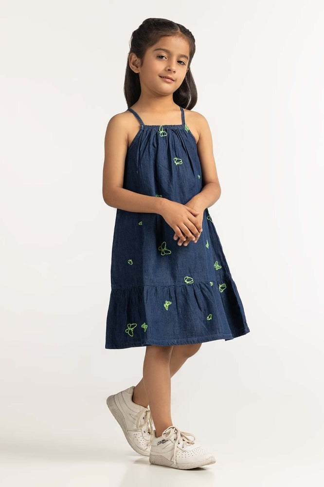 Toddler Girl Blue Dress