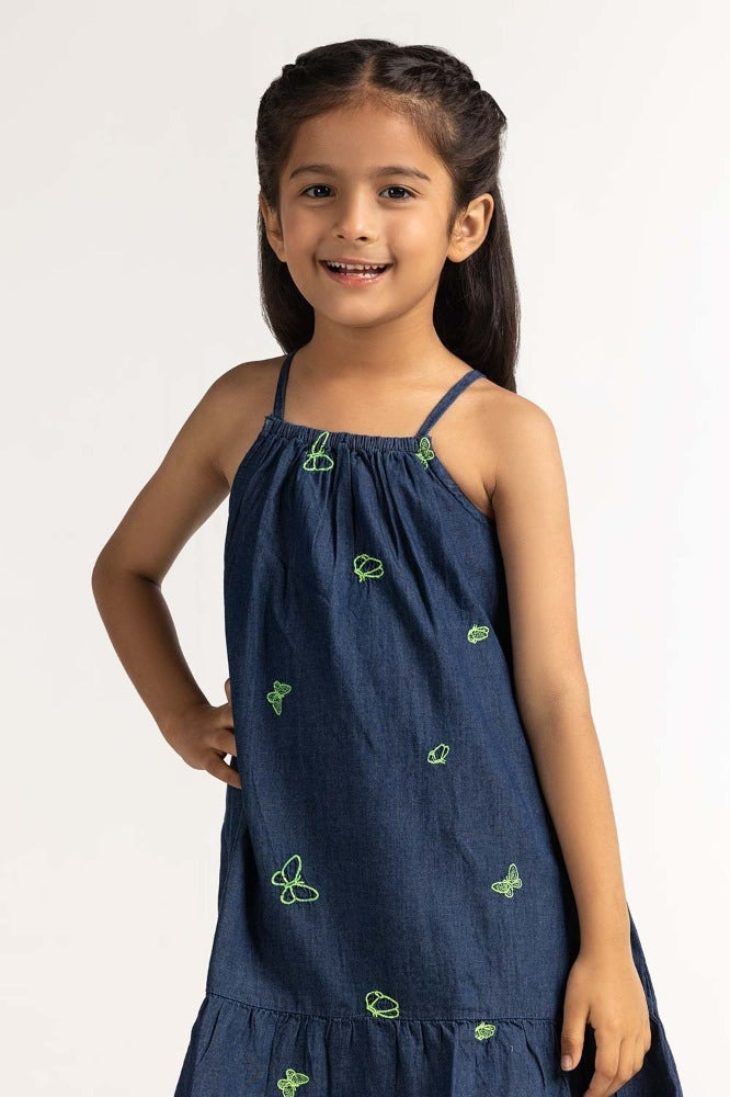 Toddler Girl Blue Dress