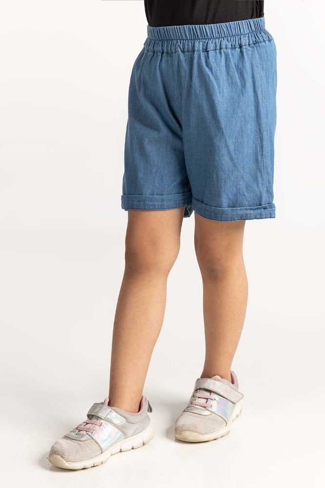 Toddler Girl Blue Short