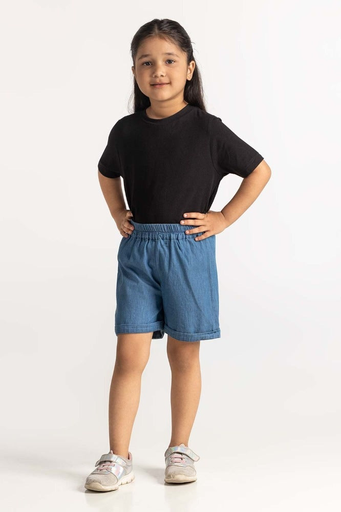 Toddler Girl Blue Short