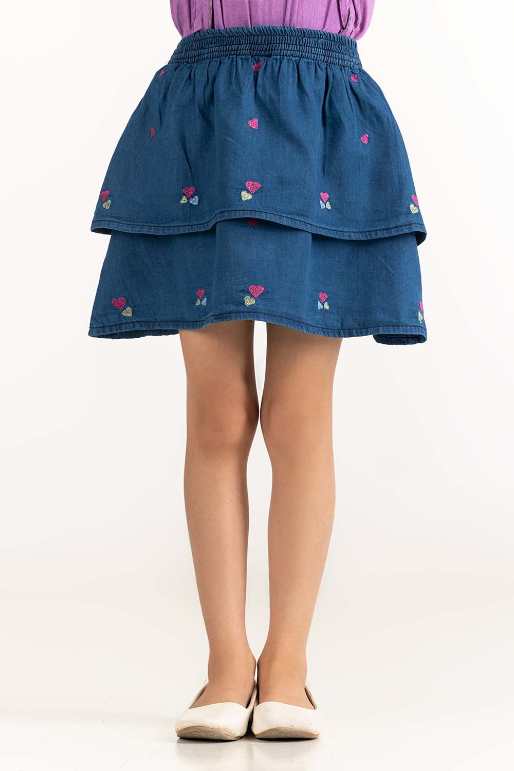 Toddler Girl Blue Skirt