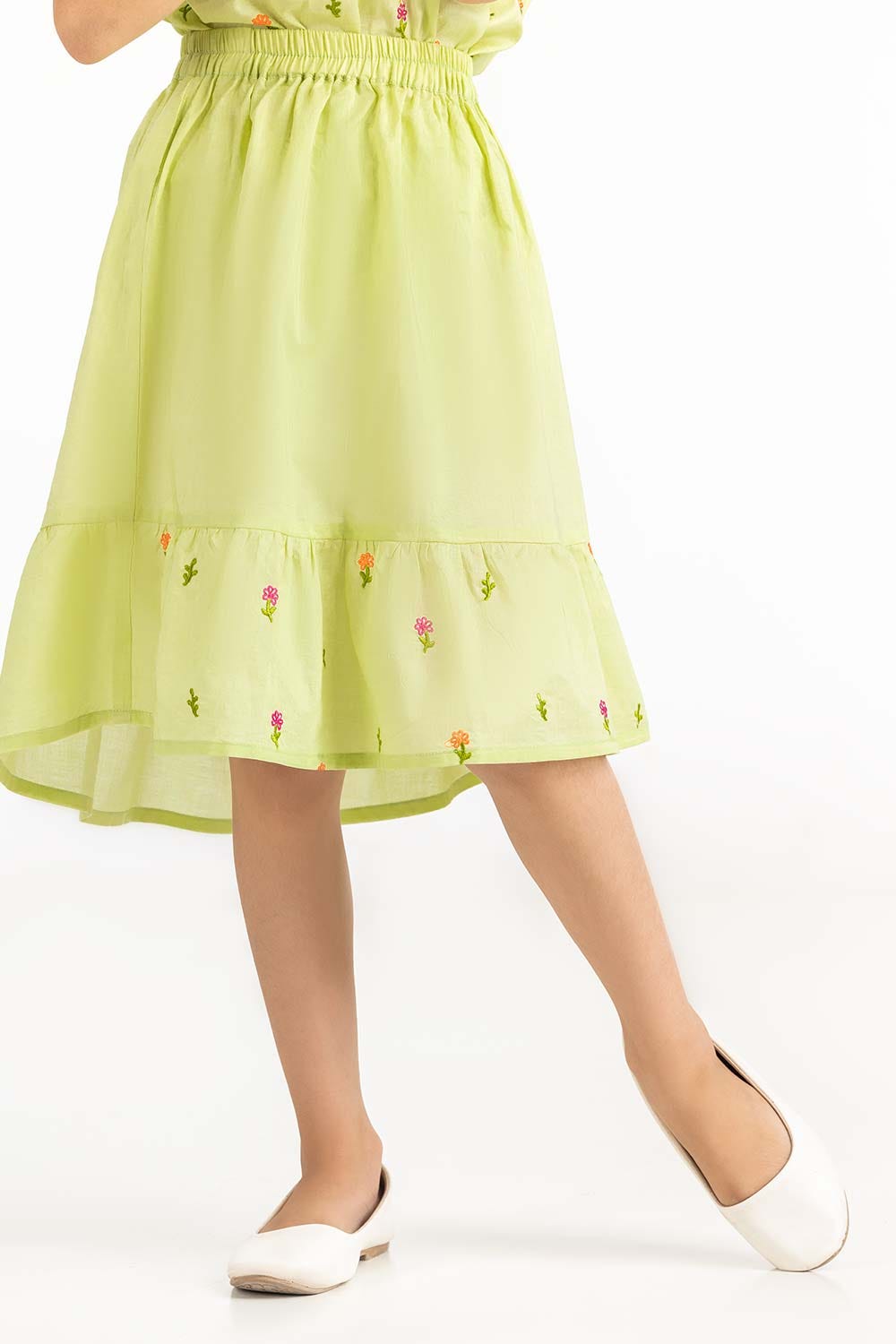 Toddler Girl Green Skirt