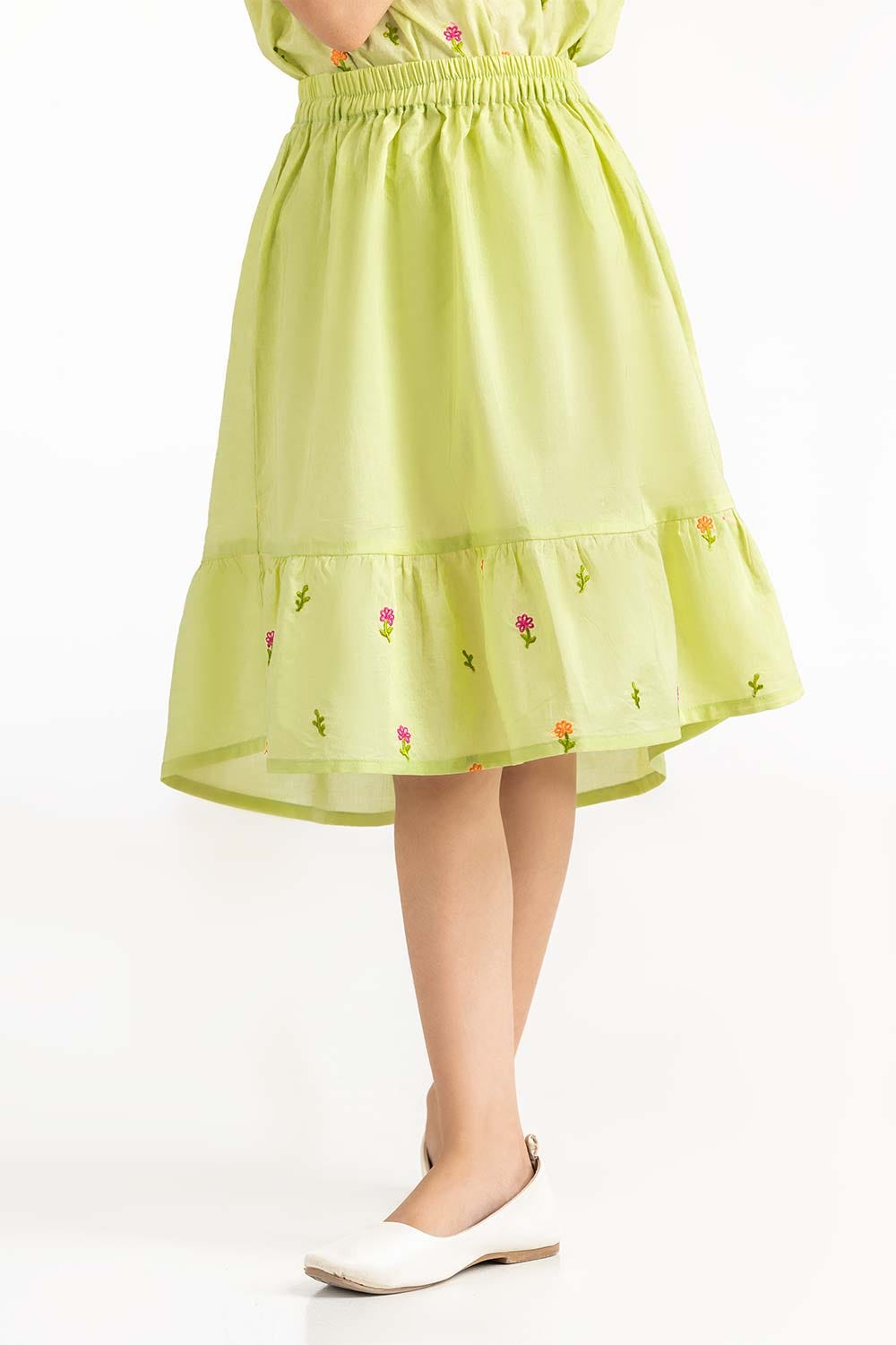 Toddler Girl Green Skirt