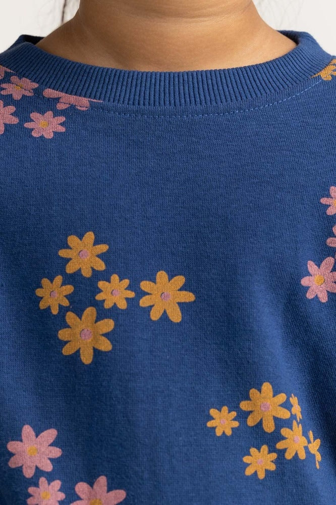 Toddler Girl Navy Basic Sweatshirt