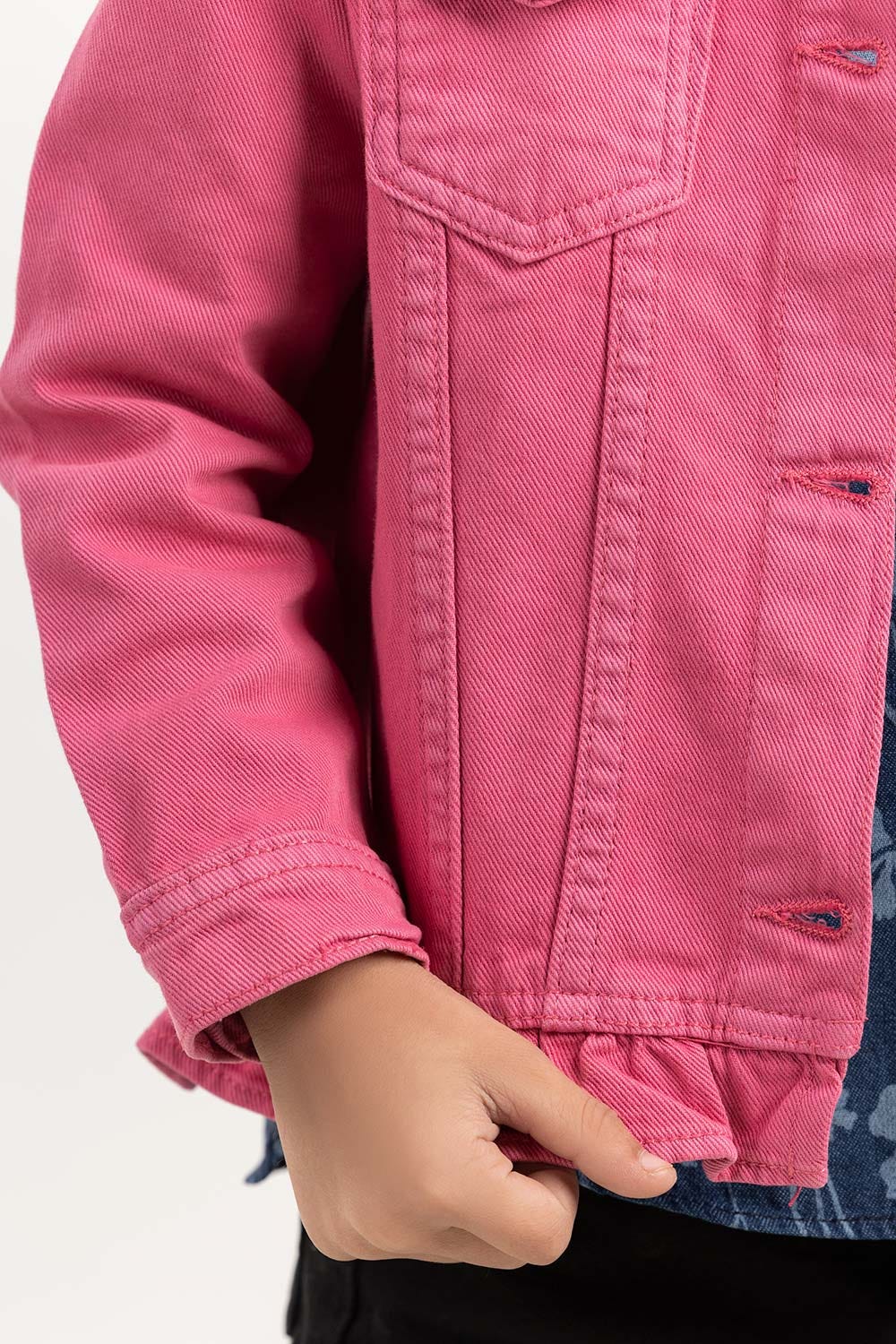 Toddler Girl Pink Non Denim Jacket