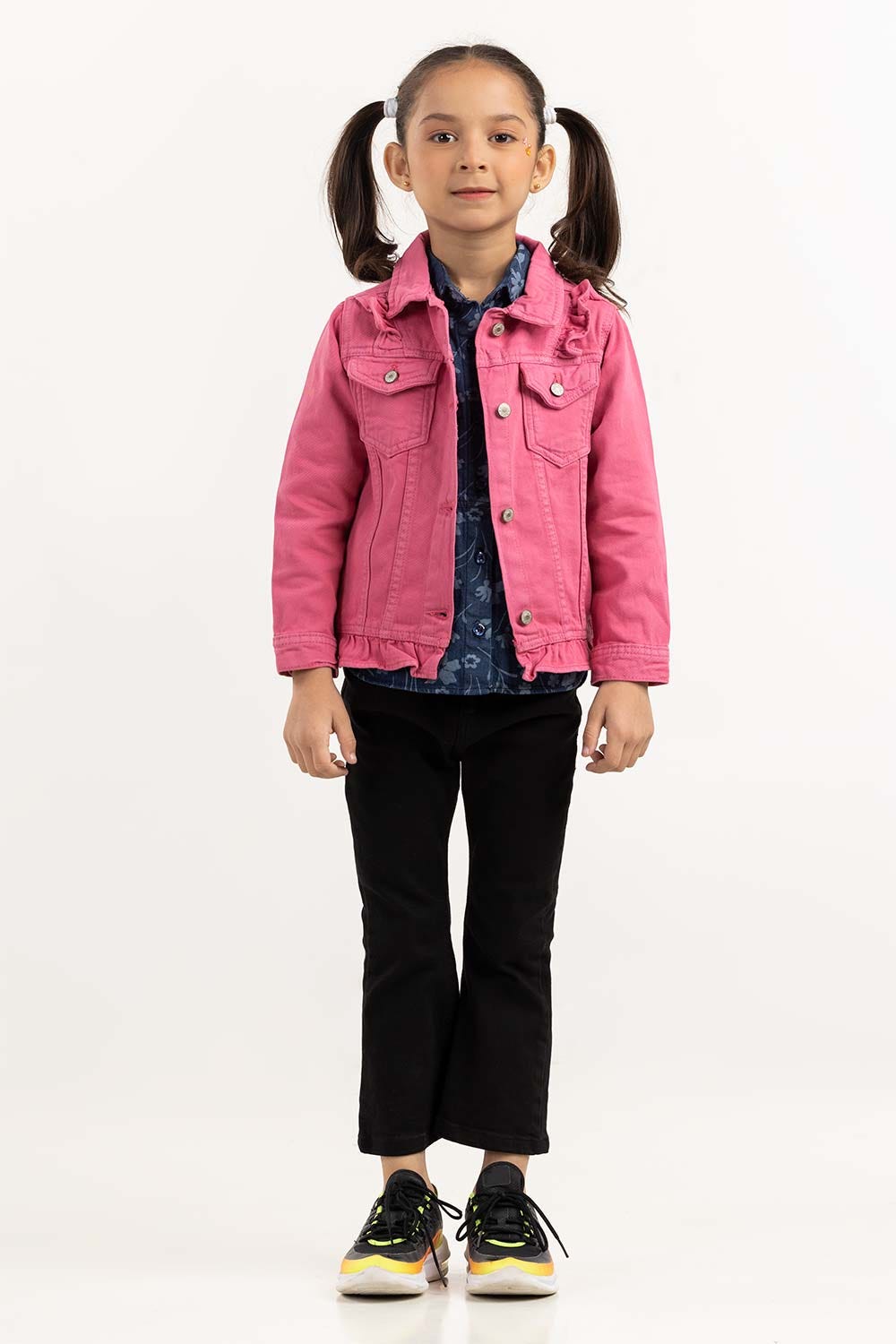Toddler Girl Pink Non Denim Jacket