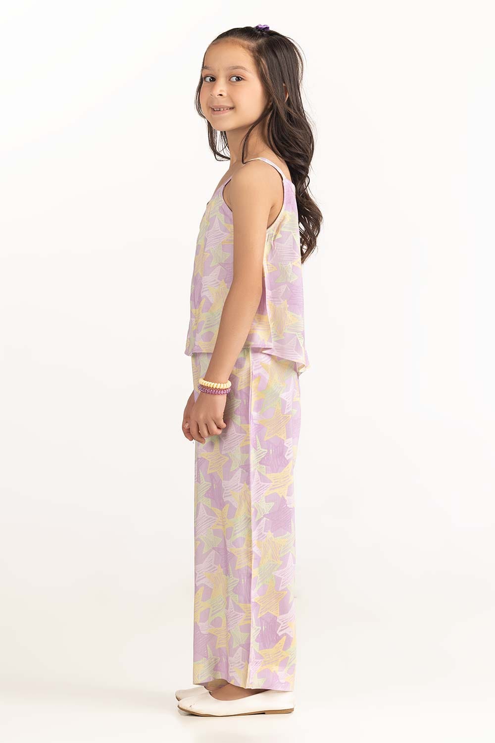 Toddler Girl Purple Jumpsuit