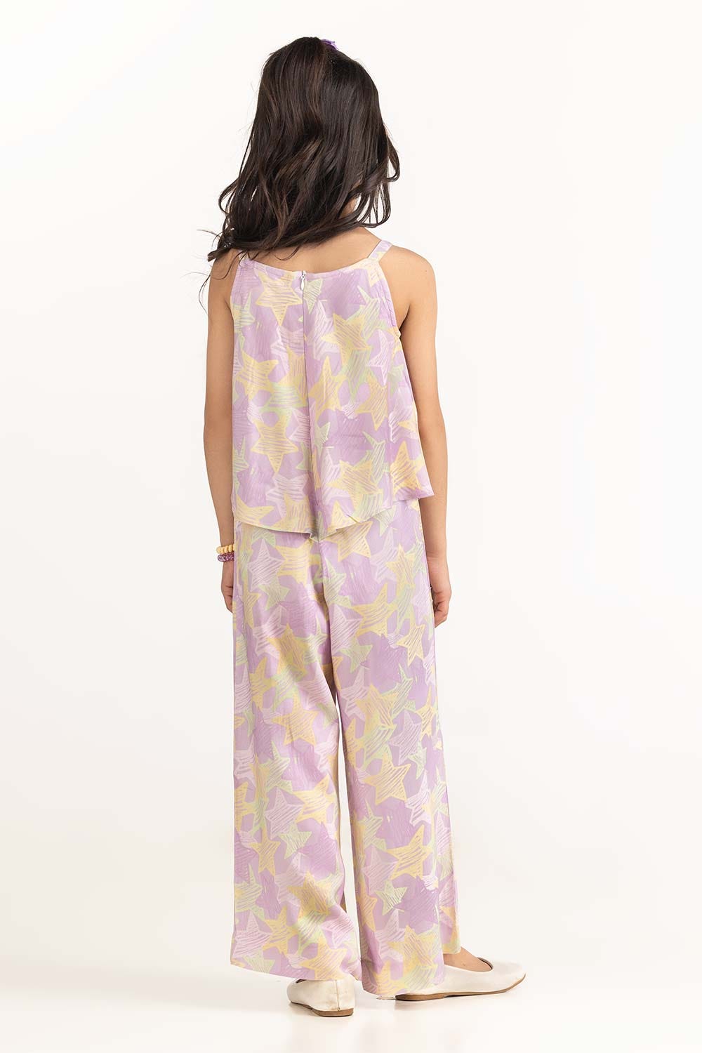 Toddler Girl Purple Jumpsuit