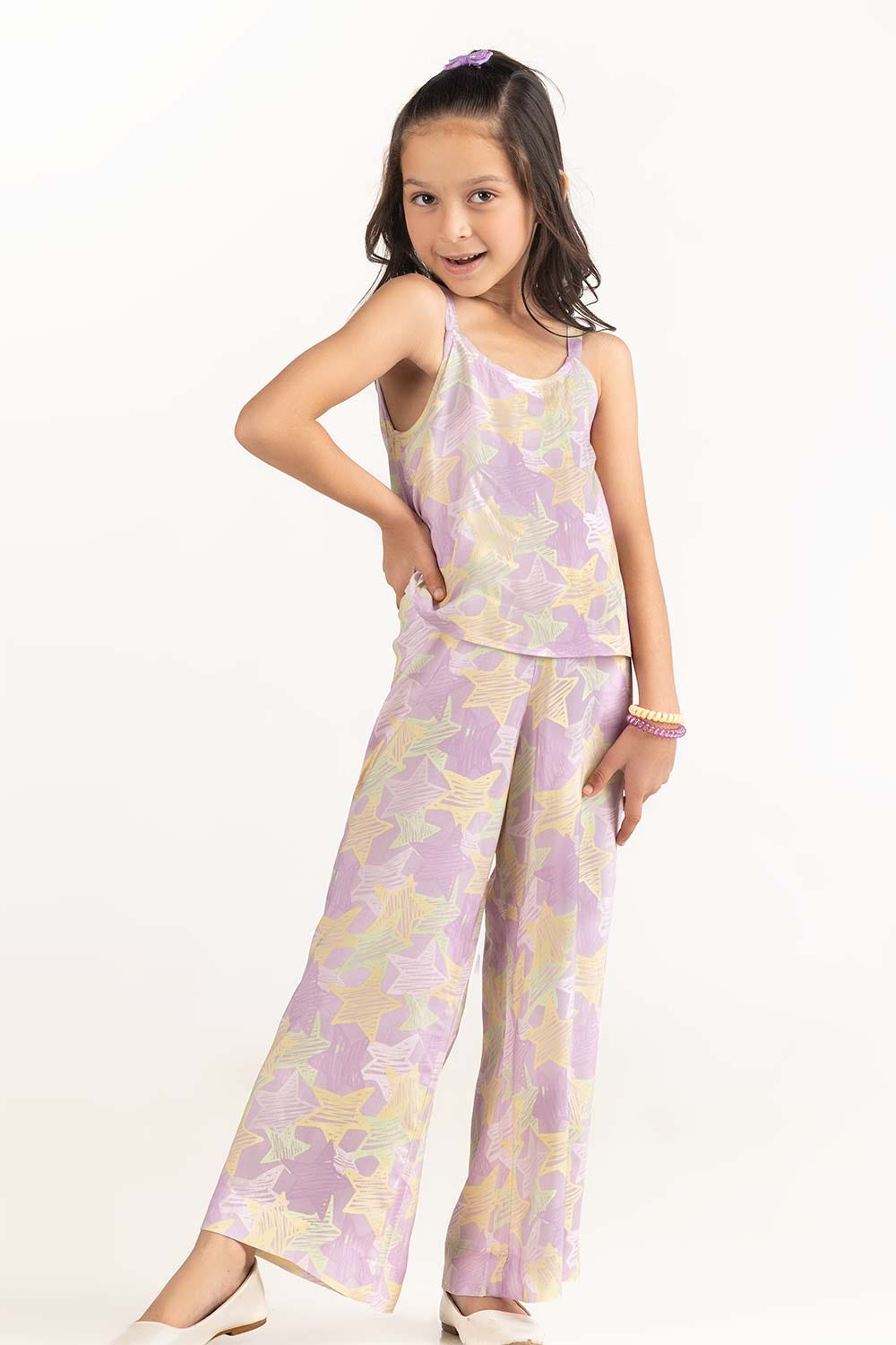 Toddler Girl Purple Jumpsuit