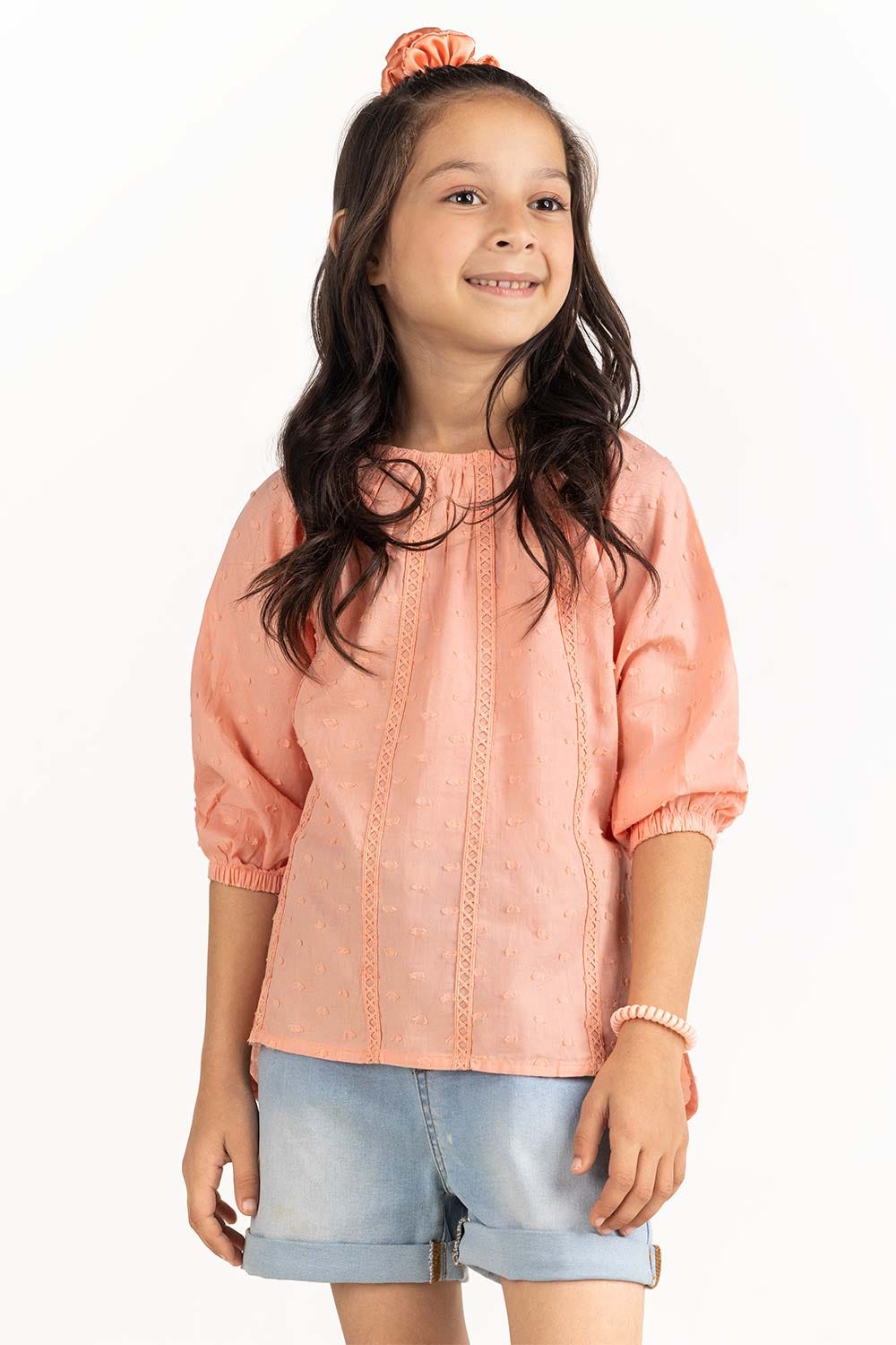 Toddler Girl Salmon Blouse