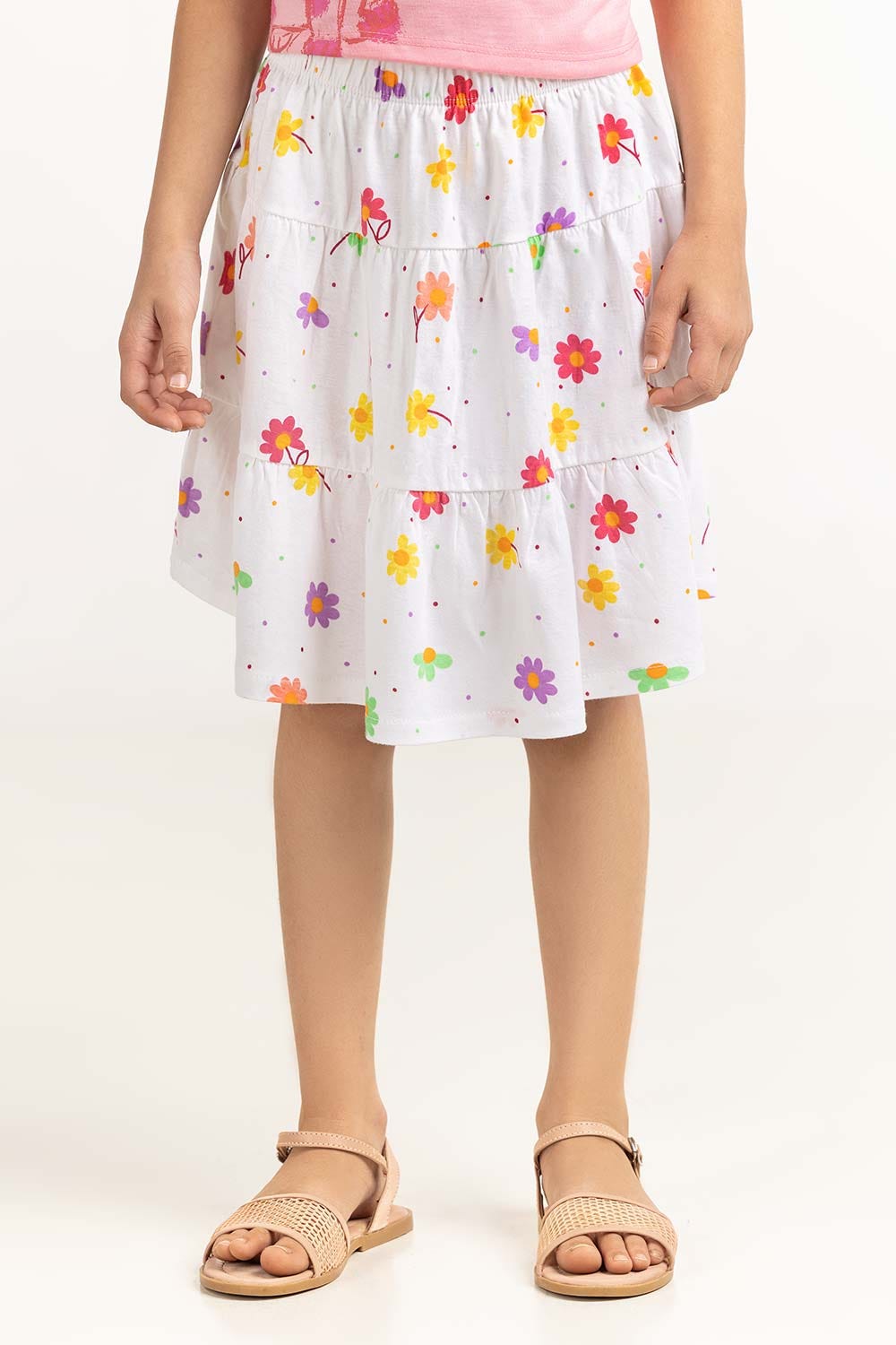 Toddler Girl White Skirt