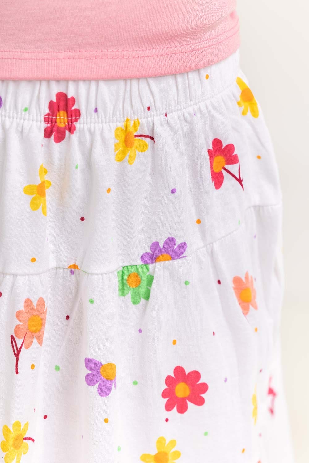 Toddler Girl White Skirt