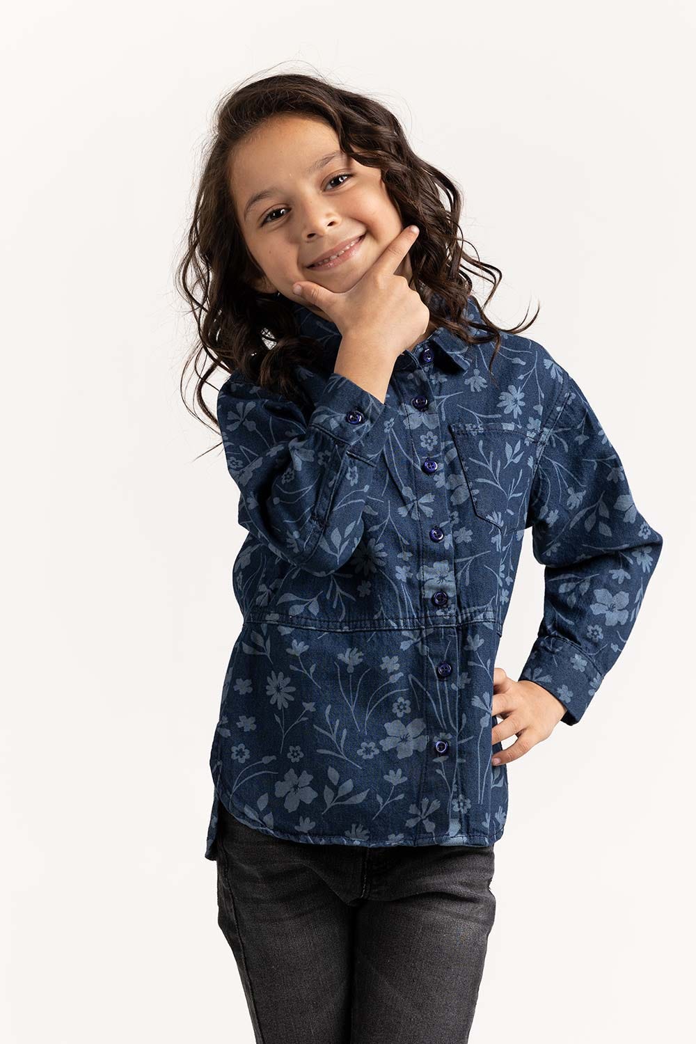 Toddler Girl Blue Top