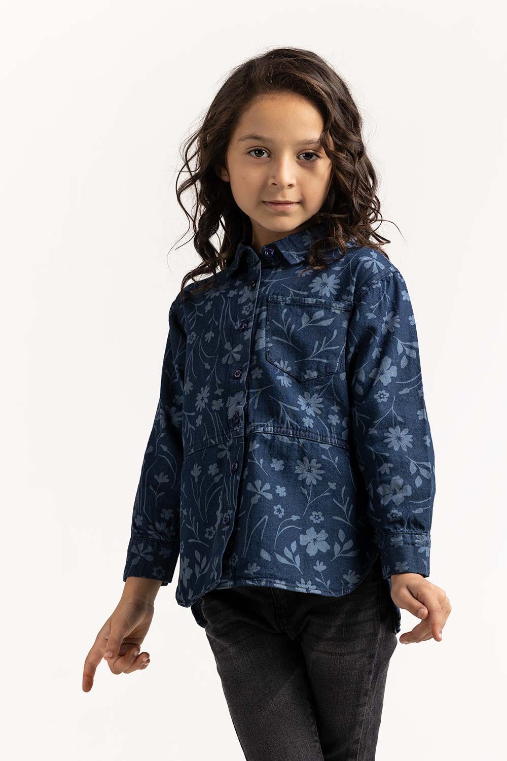 Toddler Girl Blue Top