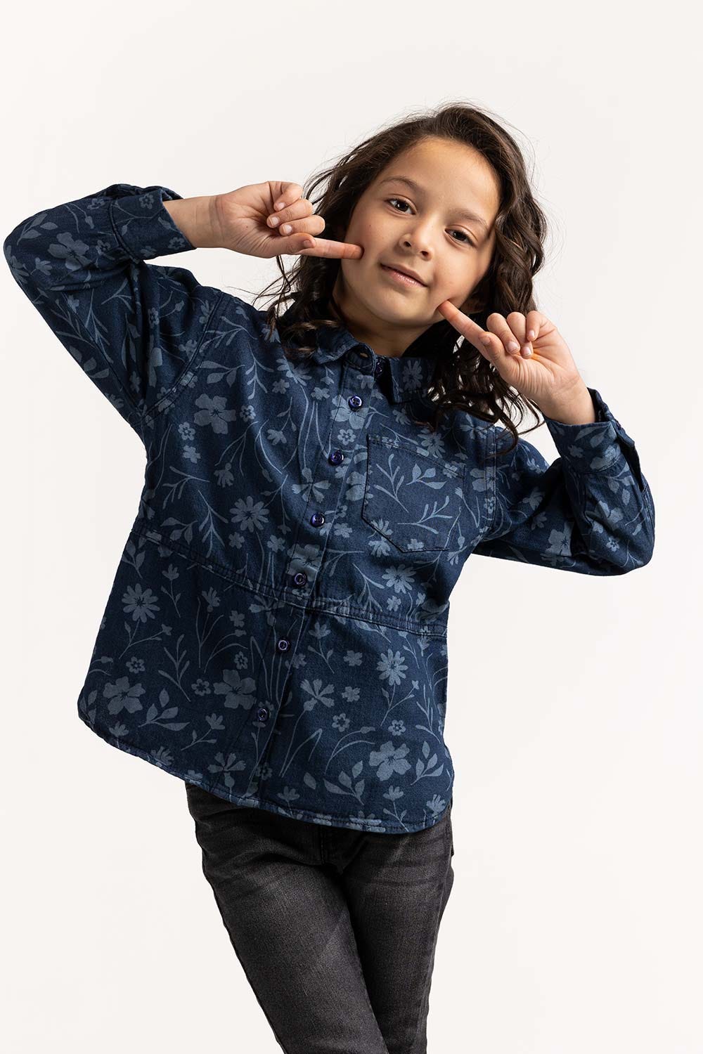 Toddler Girl Blue Top