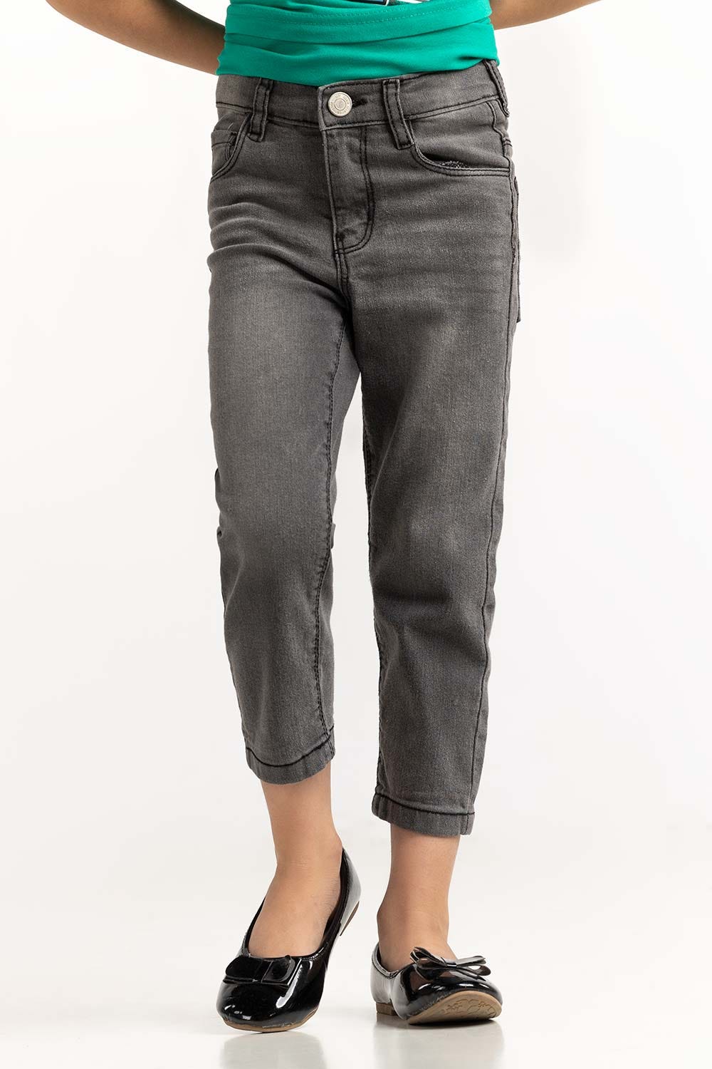 Toddler Girl Grey Jeans