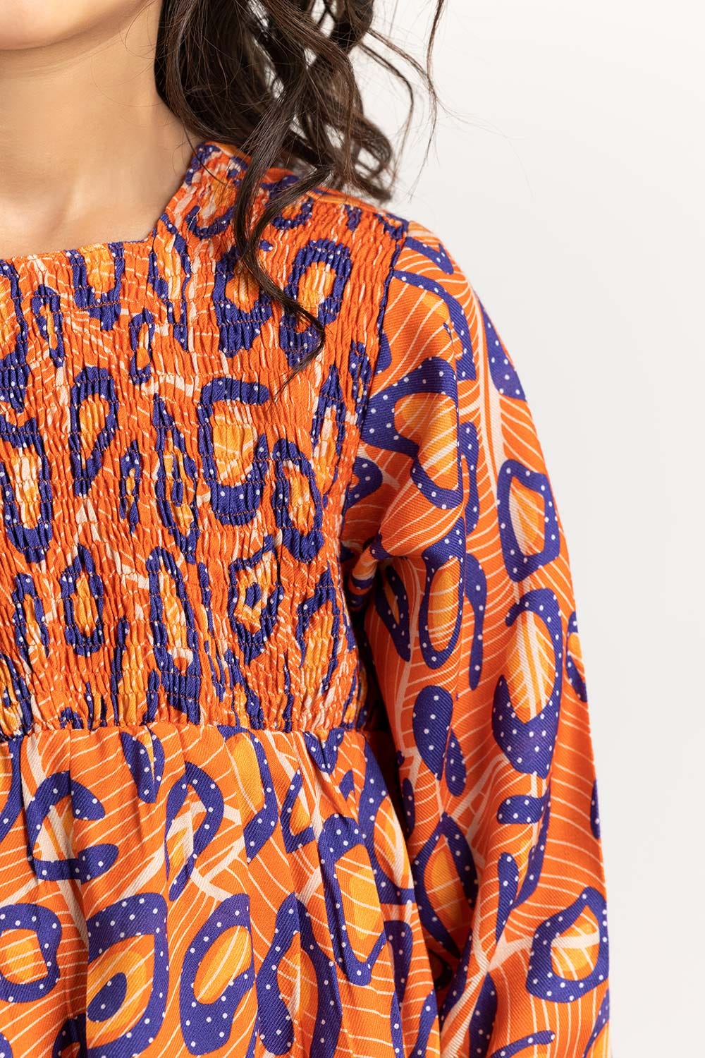 Toddler Girl Orange Blouse